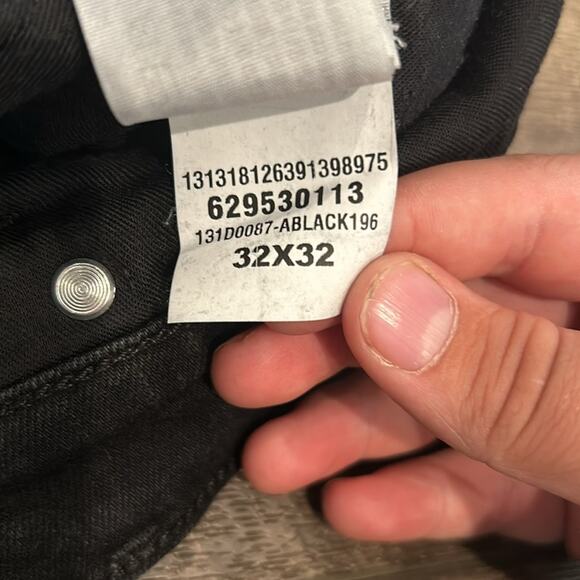 Abercrombie & Fitch Men's Langdon Skinny Jeans Black Wash Size 32x32 - Picture 9 of 9